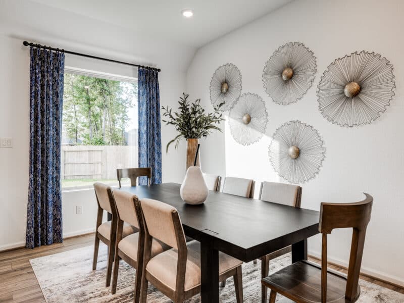 village builders in fulshear dining room