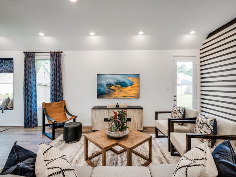 village builders in fulshear living room