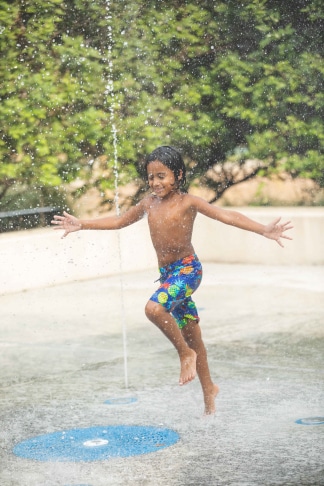 amenity center splash pad