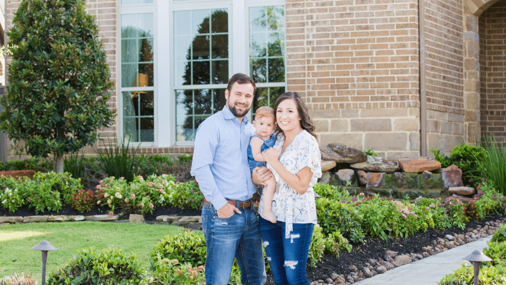 Family with new born