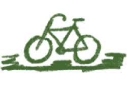 Biking trails in Jordan Ranch in Fulshear
