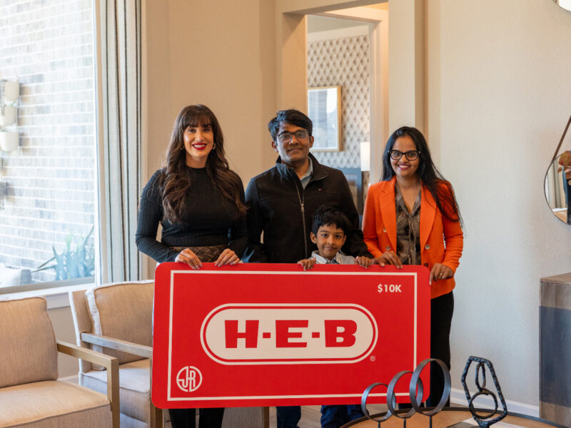 Singh Family Wins HEB Contest at Jordan Ranch Katy TX
